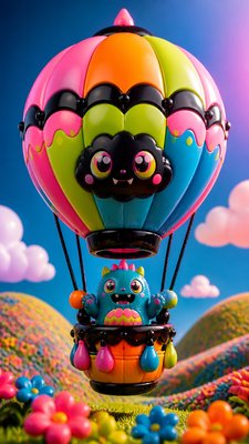 Japanese Toy Art (Sofubi) greeting card example