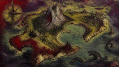 Expressionist Portrait Style fantasy map example