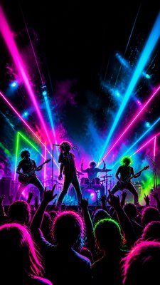 Neon Pop Art Style flyer example