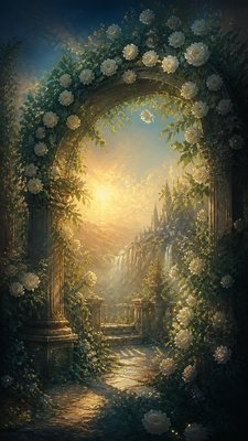 Epic Fantasy Art wedding invitation example