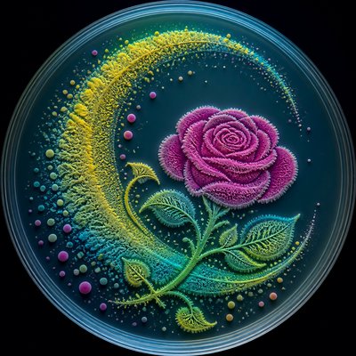Bacteriological Agar Art tattoo design example