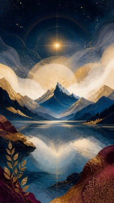 Contemporary Religious Art phone wallpaper example