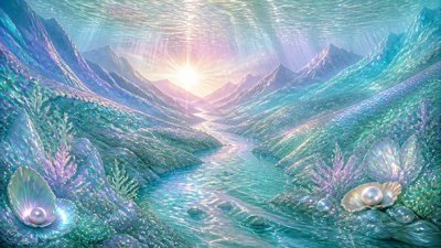 Mermaidcore Aesthetic desktop wallpaper example