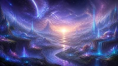 Sci-Fi Fantasy Art desktop wallpaper example
