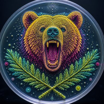 Bacteriological Agar Art t-shirt design example