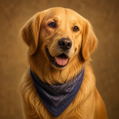 Realistic Landscape Art Style pet portrait example