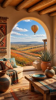 Southwestern Interior Design greeting card example