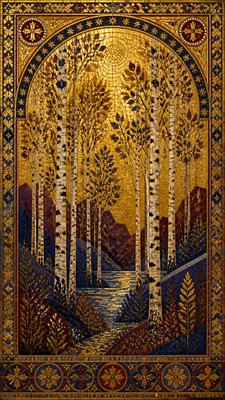 Byzantine Classical Art Style wall art print example