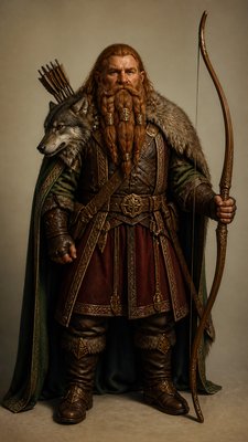 Traditional Interior Design tabletop character portrait example
