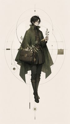 Minimalist Jewelry Design character design example