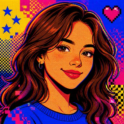 Digital Pop Art Style profile picture example