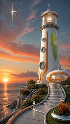 Space Age Aesthetic poster example