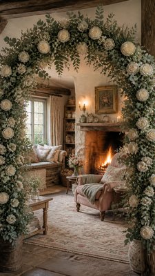 English Cottage Interior Design wedding invitation example