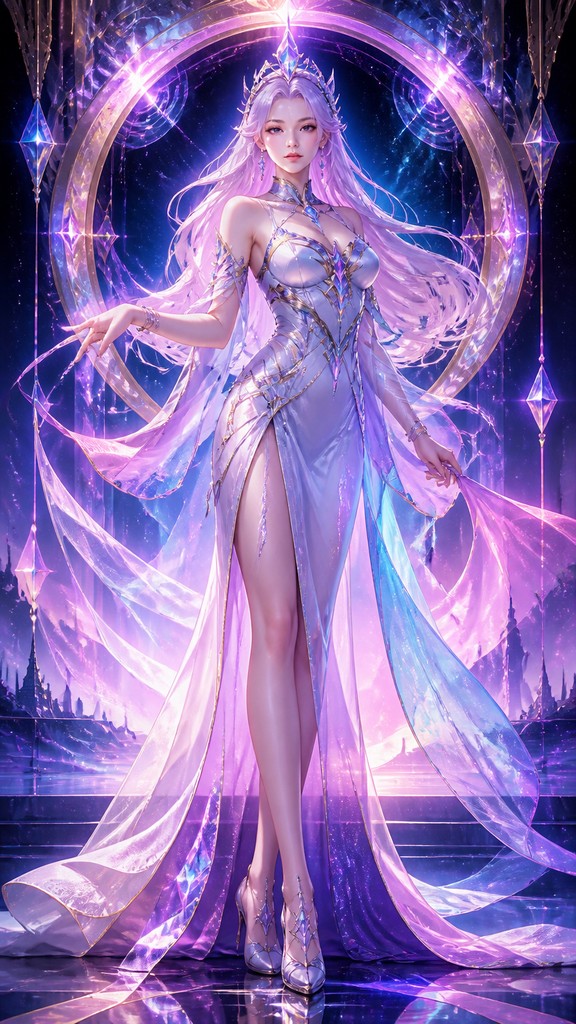 full-length portrait of an elegant figure — Digital Art Style