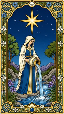 European Comic Art (Ligne Claire) tarot card example