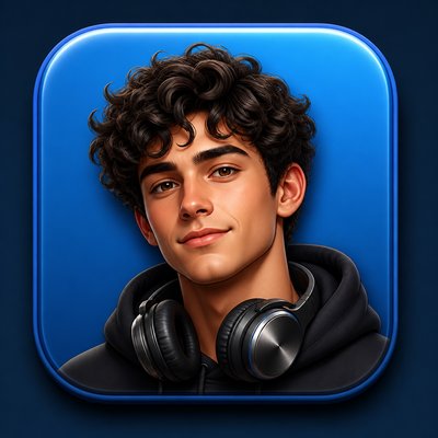 Skeuomorphic Icon Design Discord profile picture example