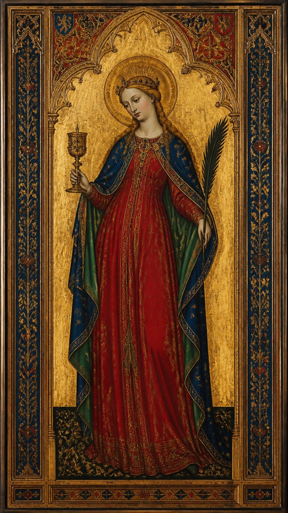 full-length portrait of an elegant figure — Gothic Art Style