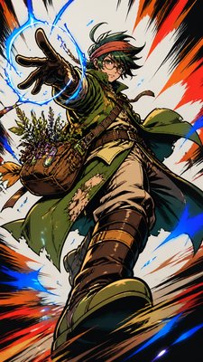 Shonen Action Anime Art Style character design example