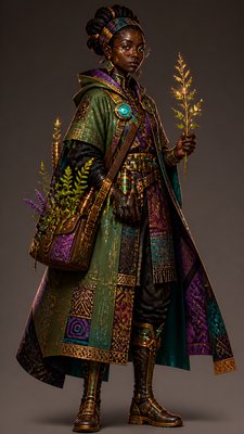 Afrofuturism Art Style character design example
