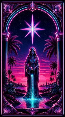 Miami Vice tarot card example