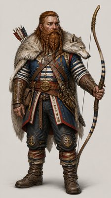 Nautical Aesthetic tabletop character portrait example