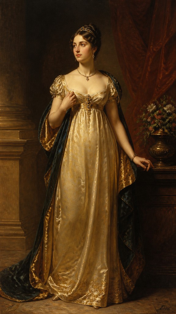 full-length portrait of an elegant figure — Classical Realism Art Style