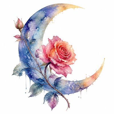 Watercolor Portrait Art Style tattoo design example