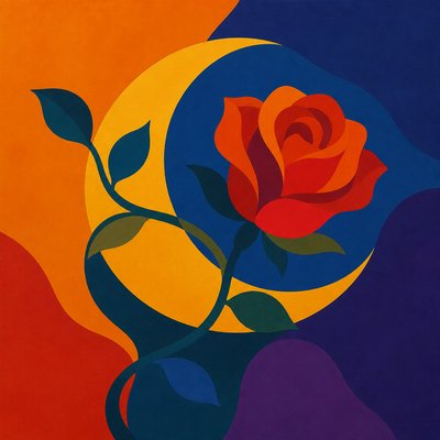 Color Field Abstract Art Style tattoo design example
