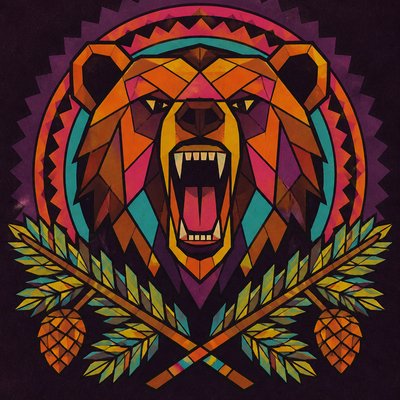 Retro Geometric Art t-shirt design example