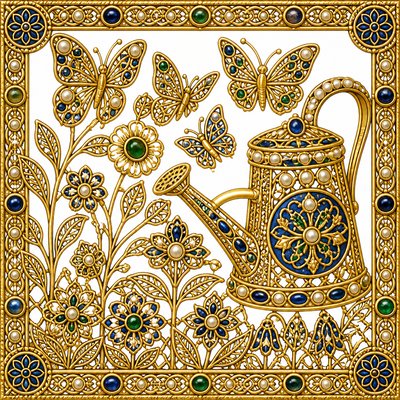 Byzantine Jewelry Design coloring page example