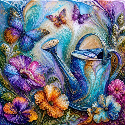 Fluid Abstract Art Style coloring page example