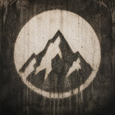 Reverse Graffiti Street Art Style logo concept example