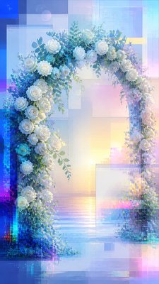 Post-Internet Art Style wedding invitation example