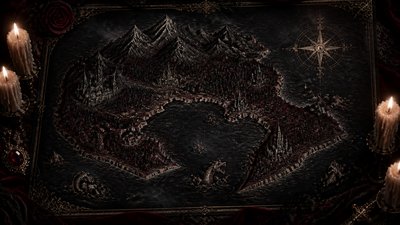 Vampirecore Aesthetic fantasy map example