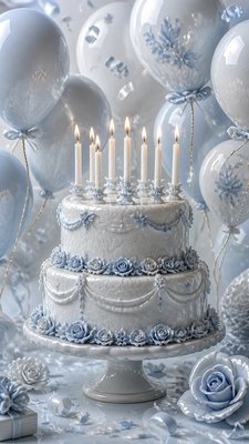 Porcelain Glaze birthday card example