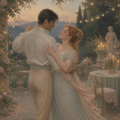Regencycore Aesthetic couple portrait example