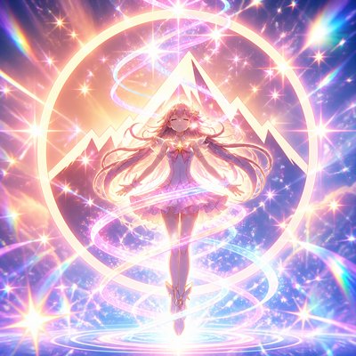 Magical Girl Transformation Sequence logo concept example