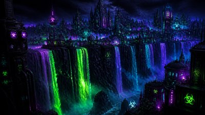 Cybergoth Aesthetic concept art example