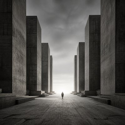Brutalist Architecture Art album cover example