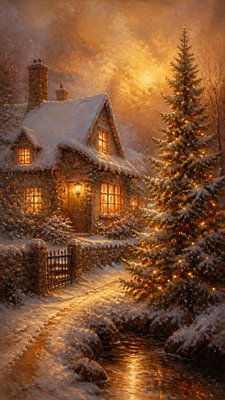 Venetian Colorism Renaissance Art Style Christmas card example