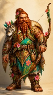 Tropicalcore Aesthetic tabletop character portrait example
