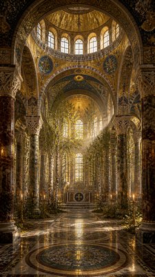 Byzantine Architecture wall art print example