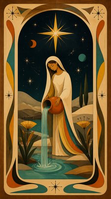 Mid-Century Modern Furniture Art tarot card example