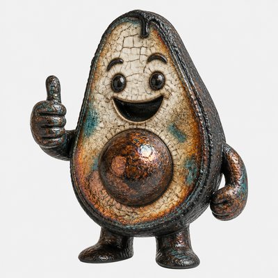 Japanese Raku Ceramic Art Style sticker example