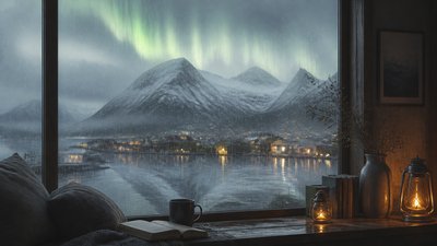 Rainy Day Aesthetic banner example