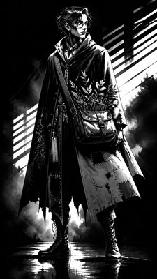 Noir Comic Art character design example