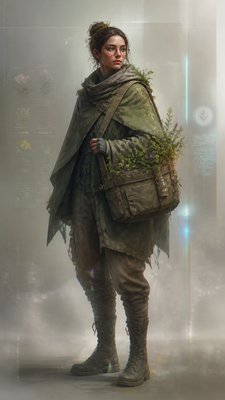 Contemporary Digital Landscape Art Style character design example