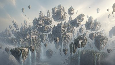 Floating Islands concept art example