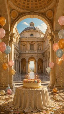 Renaissance Architecture birthday card example