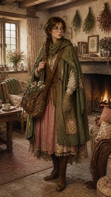 English Cottage Interior Design character design example